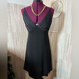 Trio New York Black Sleeveless V-Neck Mini Dress The Little Black Dress